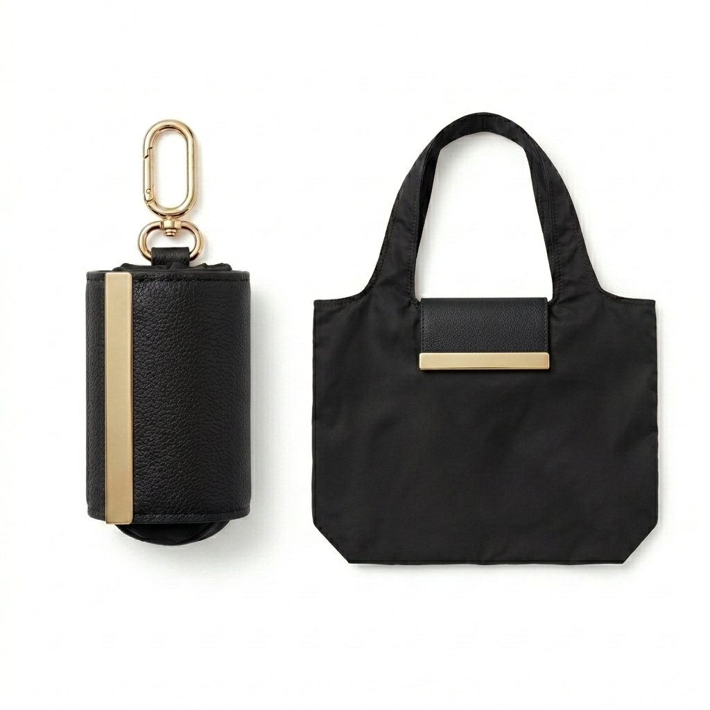 TAWY keychain tote — Black
