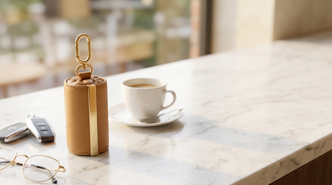 TAWY keychain tote lifestyle